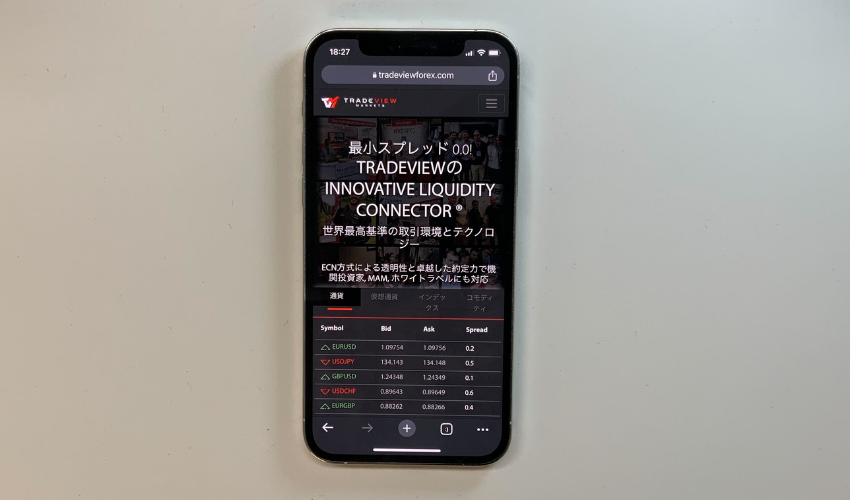 TradeViewの公式サイト画像